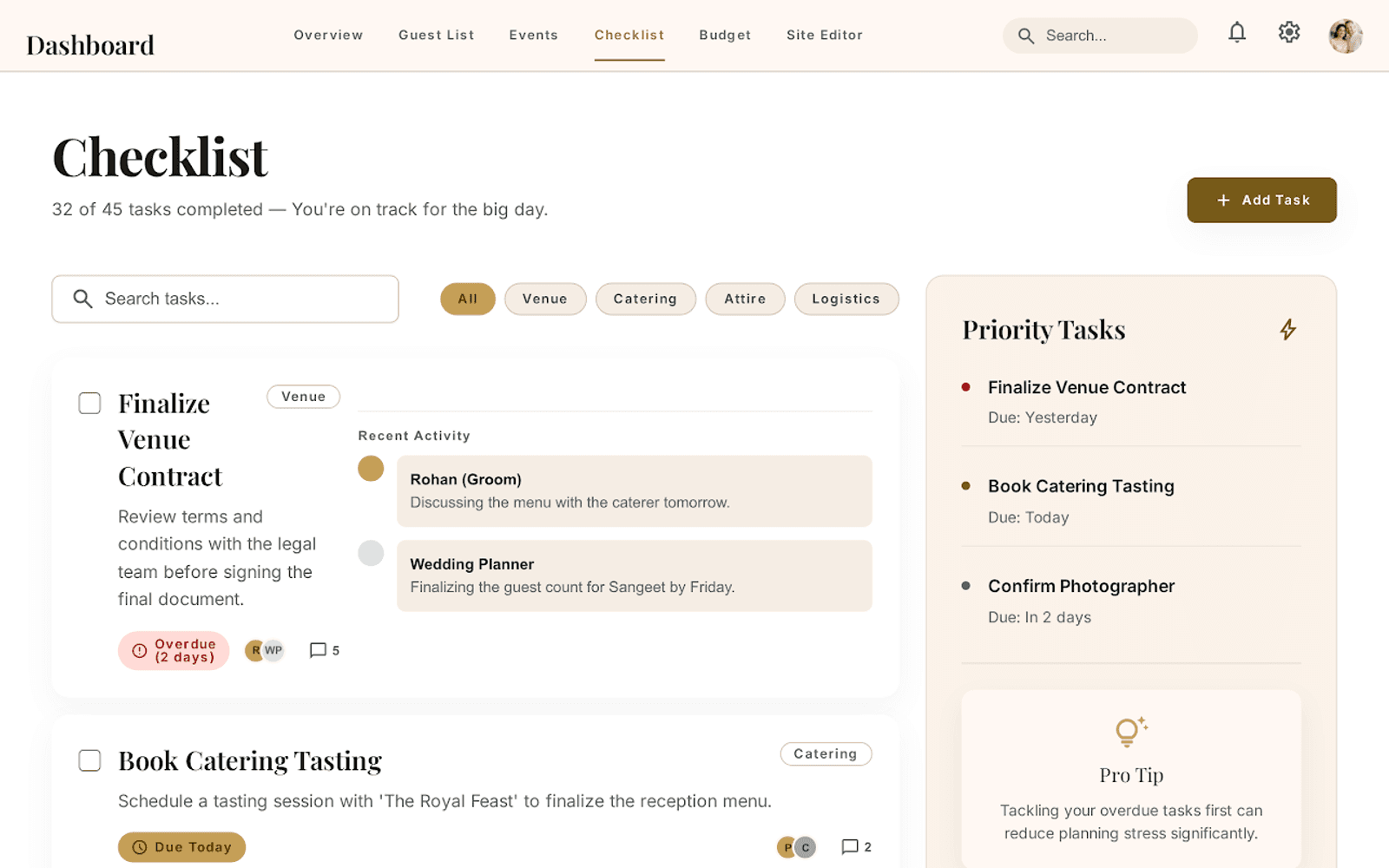 Collaborative Planning Interface
